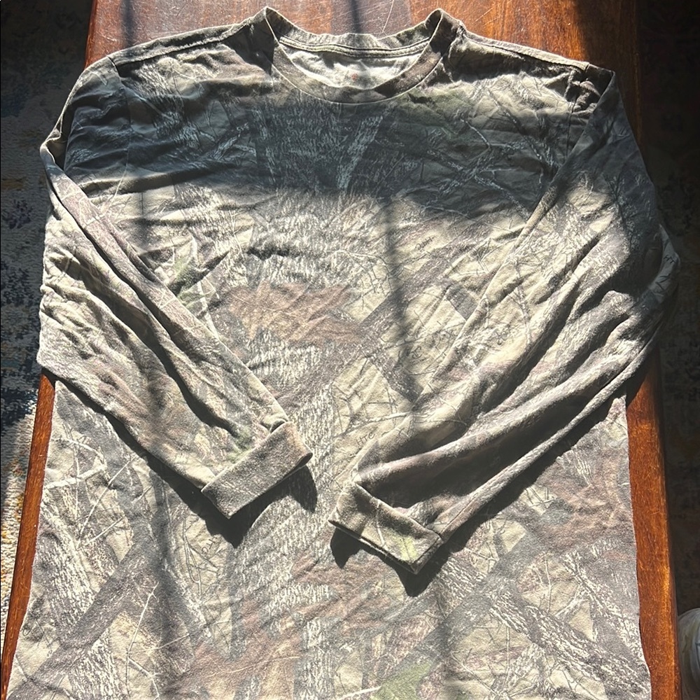 Men's Long-Sleeve Camouflage Crewneck Shirt - Realtree-Inspired True Timber